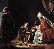 VICTORS, Jan Hannah Giving Her Son Samuel to the Priest ar oil painting